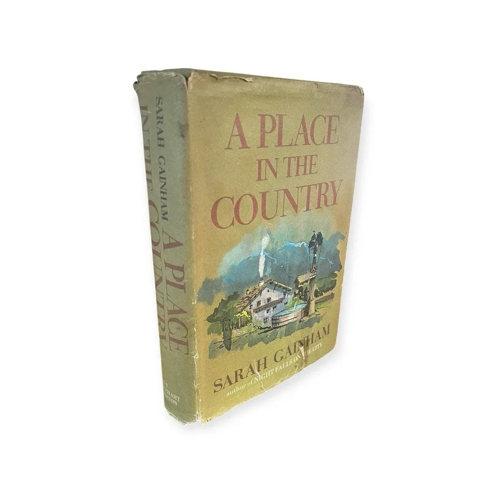 A Place In The Country Sarah Gainham‎ 1969 HCDJ Ex Lib Holt Rinehart Winston Vtg